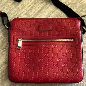 Gucci Guccissima Red shoulder/crossbody Bag